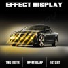 CHUSYYRAY 4 Amber LED Light Grille Lighting Kit Universal For