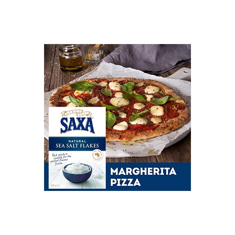 Saxa Natural Sea Salt Flakes Flavour for Cooking Saxa Seasoning