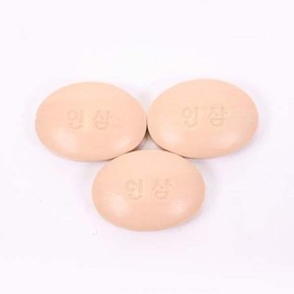 JQ Ginseng Soap 3 pcs Scented Soap Facial Cleansing Bath Soap Face Wash / 인삼비누 3pcs 향기비누 세안용품 목욕비누 세수