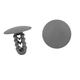 A ABSOPRO Rivets 8mm Fender Trunk Fastener Clip Plastic Gray(Set of 10)