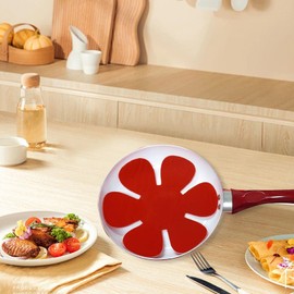 POT PAN PROTECTOR FELT STACKING PADS COOKWARE SEPARATORS KITCHEN SUPPLIES FOR HOUSEHOLD 12PCS (Red)