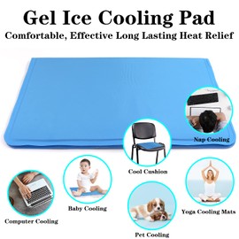 Cold Pillow Pad, Sleeping Head Cooling Ice Pad, Physical Cooling Ice Pad, Relieve headaches and heat during sleep, Ice pad can be used as ice pad for children, adults and pets(11.9X15.7in)