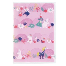 Gakken Staful Moomin Notebook with Cover, A6, Graph Ruled, Pink D07045