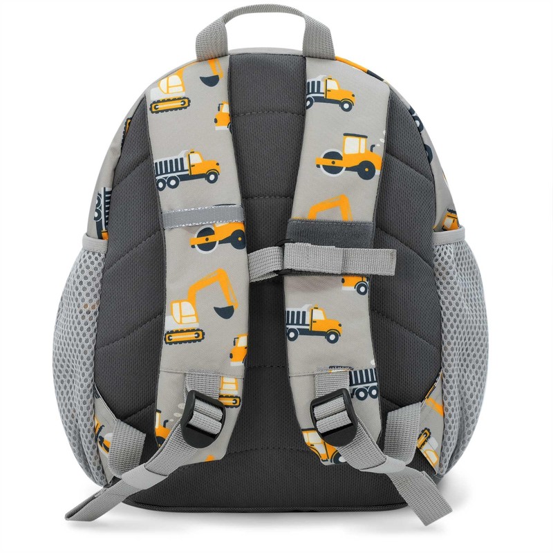 Jan & Jul Little Xplorers Mini Preschool Backpack (Grey Construction,