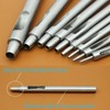 WANGR 12PCS Round Hollow Hole Punch Tool,Leather Hole Punch Belt