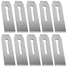 TorSor 10 Pack Bench Hand Plane Blade Replacement Woodwork Planer Cutter Wide Iron Blades Steel Carpentry Edge Trimming Saw for Woodworking Tool (10 Pack 51mm)