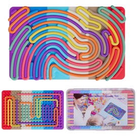 Sensory Fidget Toys for Kids Toddler Boys ,Sensory Activity Board for Stress Anxiety Autistic ADHD, Calm Down Travel Airplane Essentials Toy for 3+ Year Old, Stuffers Gifts for Teens Girls