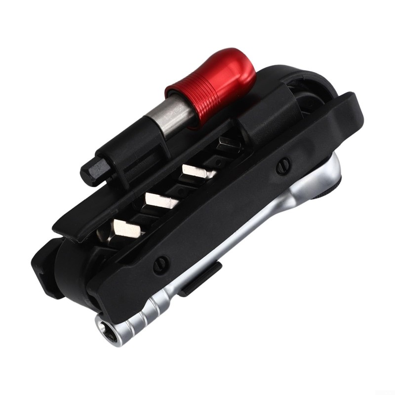 Bike Repair Tool Kit with Ratchet Wrench and Multifunctional Combination