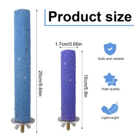 EIHI Set of 4 perches birds, perches for birds, perches for bird cages, bird perches for cages, bird toys for the cage, for budgies, canaries, cockatiels, a