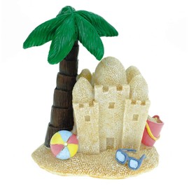 Kremers Schatzkiste Money Box Island with Sand Castle 12 cm Travel Fund Holiday Money Bank Holiday Piggy Bank