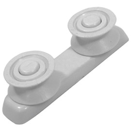 SPARES2GO Basket Drawer Runner Rail Support Wheels & Bracket for Currys Essentials Dishwasher (25mm)
