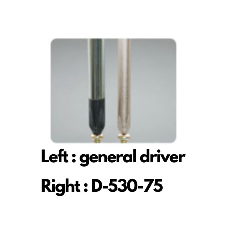 Hozan Jis Screwdriver Set Of 4 D-530-75/D-540-100/D-550-100/D-555-100 Japanese Screwdrivers