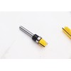 4Pcs 1/4 Inch Shank Hinge Mortising Flush Trim Template Router