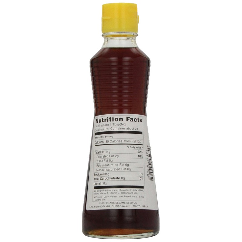 Kadoya Roasted Sesame Oil - for Cooking, Seasoning, 11 Fl