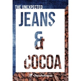 Clairefontaine Jeans & Cocoa 83518C Notebook, 7.5 x 12 cm, 24 Sheets, Lined, Pack of 1, Jeans