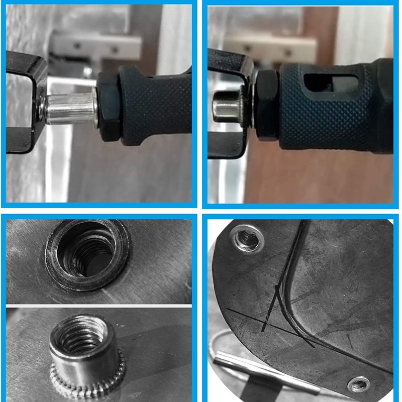 Menetop Rivet Nuts 200 Pcs Steel Alloy Rivet Rivet Nut