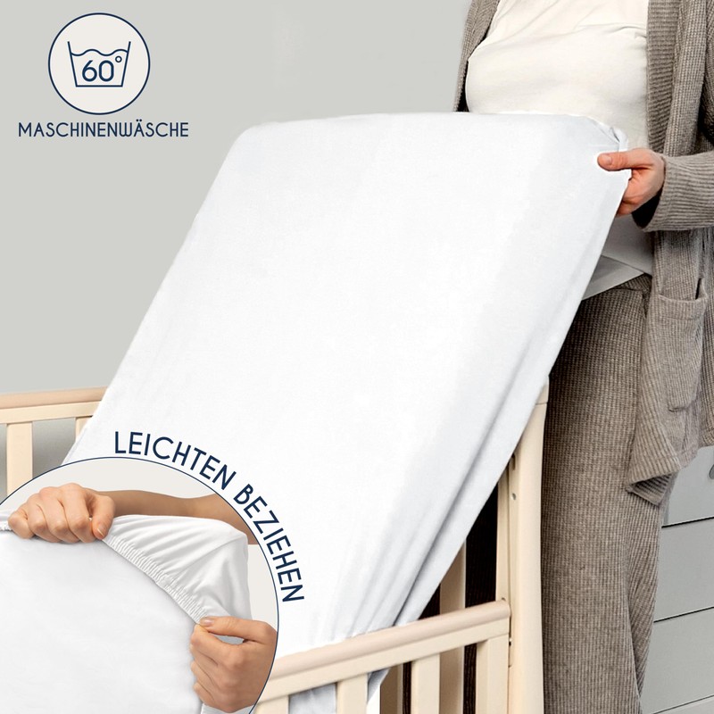 Dreamzie - Set of 2 Fitted Sheets 60 x 120-70