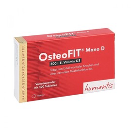 Humantis Gmbh Osteofit Mono D 500 IU Vitamin D3, Pack of 300