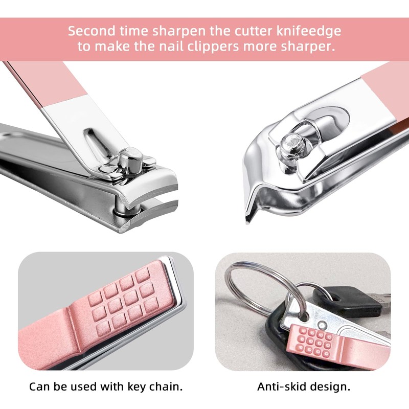 Manicure Set 8 in 1 Nail Clipper Set,RedFlow Nail Clippers,Fingernail