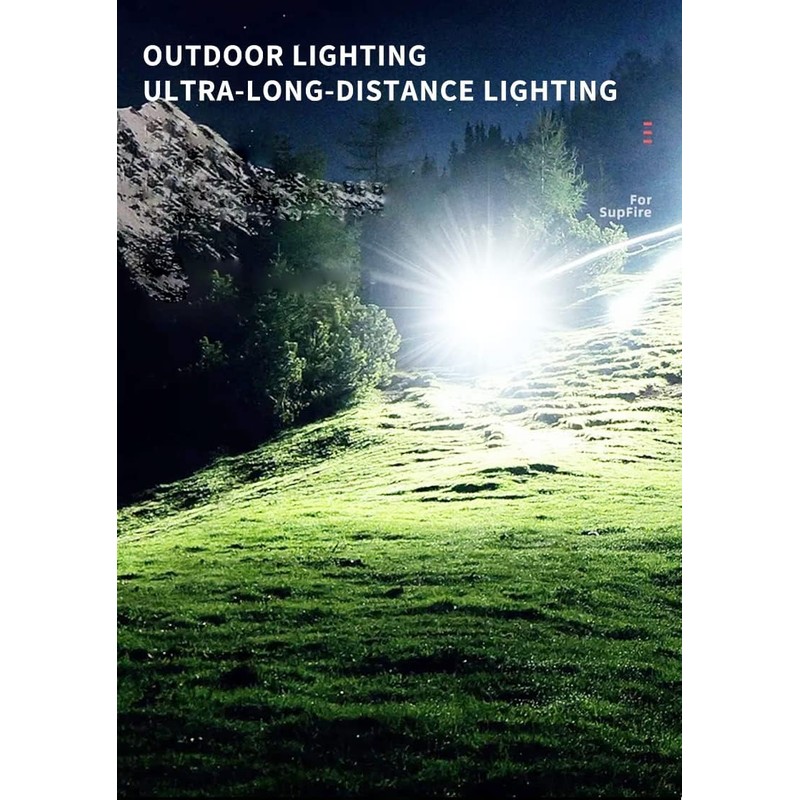 Flashlights High Lumens Rechargeable, Bright LED Flashlight, Powerful Tactical Flashlights,