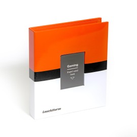 Leuchtturm 368642 TCG Album Pro Small with 20 Sleeves for 160 Trading Cards such as Pokémon or Digimon, Hardcover Red/White