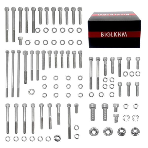 BIGLKNM 102pcs Engine Bolt Screw Kit Set for Honda TRX400EX