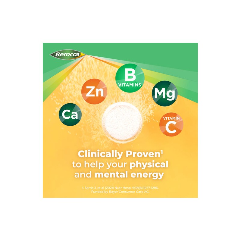 Berocca Energy Vitamin B & C Mango & Orange Flavour