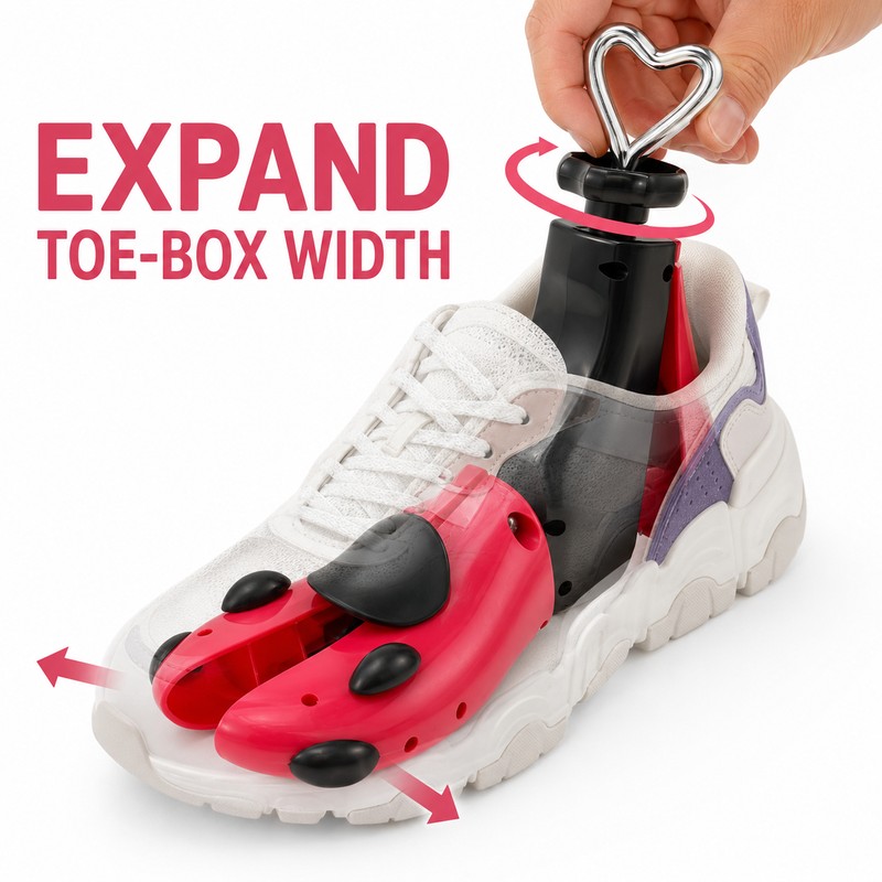 Adjustable Shoe & Boot Stretcher for Men and Women, 1-