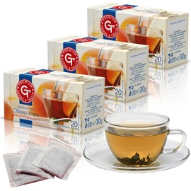 Premium GT Herbs & Fruits Breakfast Tea Fresh Morning 20 Tea Bags Pack of 3 (Count 60)