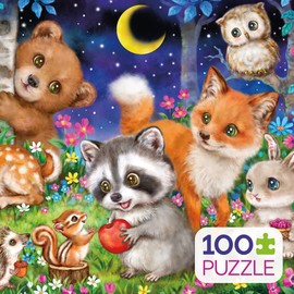 Ceaco - Kayomi Harai - Woodland Friends - 100 Piece Jigsaw Puzzle