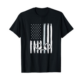 American Flag Thin Silver Line - Correction Officer Women Men T-Shirt