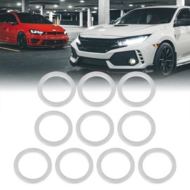 X AUTOHAUX Drain Washers Oil Drain Washers for M18 90430-18008 Toyota Silver Tone 10 Pack