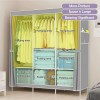 Design New Portable Closet Wardrobe Clothes Rack Storage Organizer Shelf