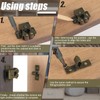 Bonuci 20 Pcs Cabinet Door Latch and Catch Hardware Double