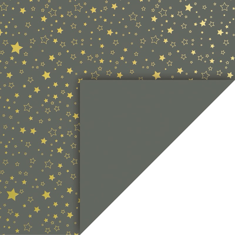 Golden Stars Design Cardboard 50 x 70 cm Anthracite