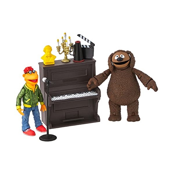 DIAMOND SELECT TOYS The Muppets Best of Series 1: Scooter & Rowlf Action Figure Two-Pack, Multicolor