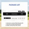 JDMSPEED Black Front Bumper License Plate Mount Bracket Relocator Holder