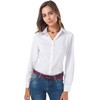 Atnlewhi Women Basic Long Sleeve Button Down Shirts Simple Pullover,