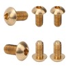50Pcs Round Hex Socket Screw Copper Fastener Hardware Tools Industrial