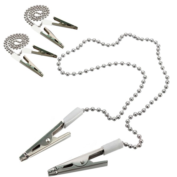 Dental Bib Ball Chain with Clips on Both Ends (Pack