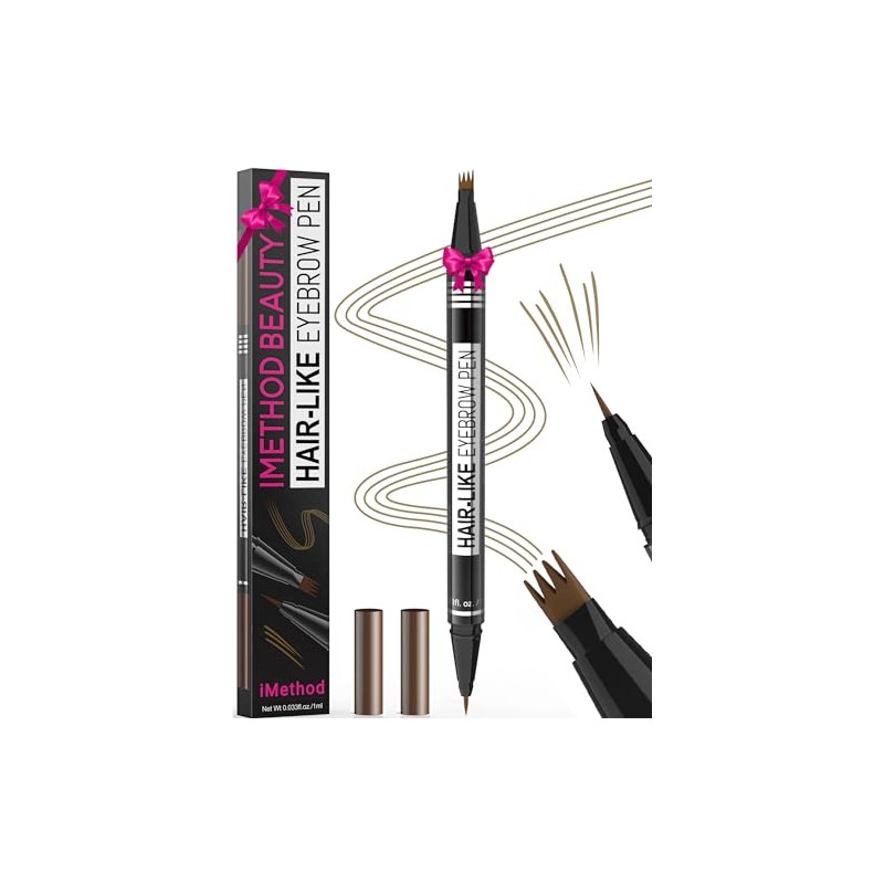 iMethod Microblading Eyebrow Pencil - Eyebrow Pencil 2-in-1 Dual-Ended Eyebrow