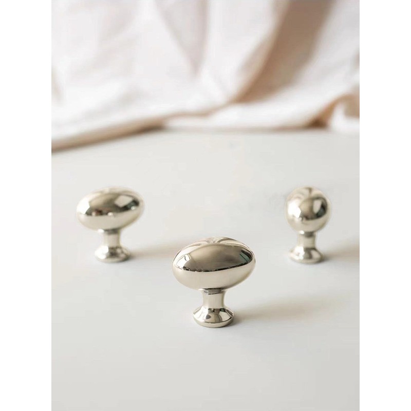 khtumeware 10 Pack 1-3/8 inch(35mm Polished Nickel Cabinet Knobs Dresser