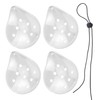 4Pcs 9-Hole Plastic Eye Patches, with Telescopic Rope,Breathable and Comfortable,