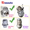 M12x1.5 Lug Nuts with Mag Flat Seat 24 pcs 13/16"