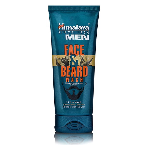 Himalaya Himalaya Men's Face and Beard Wash, Daily Facial Cleanser and Beard Conditioner, 2.7 Ounce, 2.7 fluid_ounces