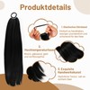 Ponytail Extension, Ponytail Hairpiece, 60 cm Long Straight Braid Extensions,