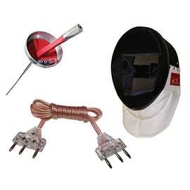 Blade 3 PC Electric Epee Set - Epee, Body Cord, Mask (X-Small, Right)