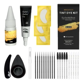 Lash and Brow Black Color Kit 6-8 Weeks Professional Result for Salon and DIY Use