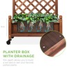 Best Choice Products 60in Wood Planter Box & Diamond Lattice