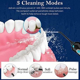 Zerhunt Cordless Water Flosser Dental Oral Irrigator Travel Teeth Cleaner Floss Pick NEW